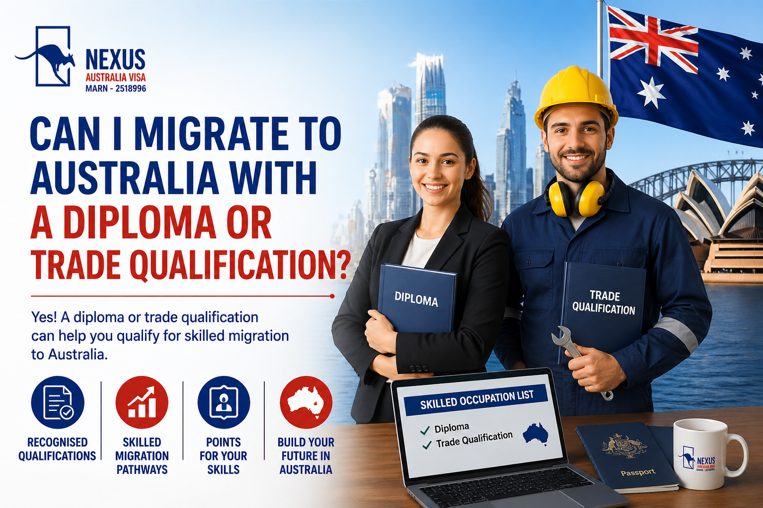 You are currently viewing Can I migrate to Australia with a diploma or trade qualification?