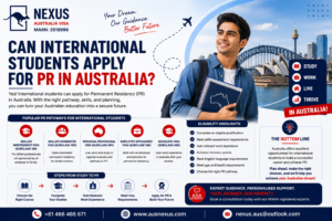 Read more about the article Can international students apply for PR in Australia?