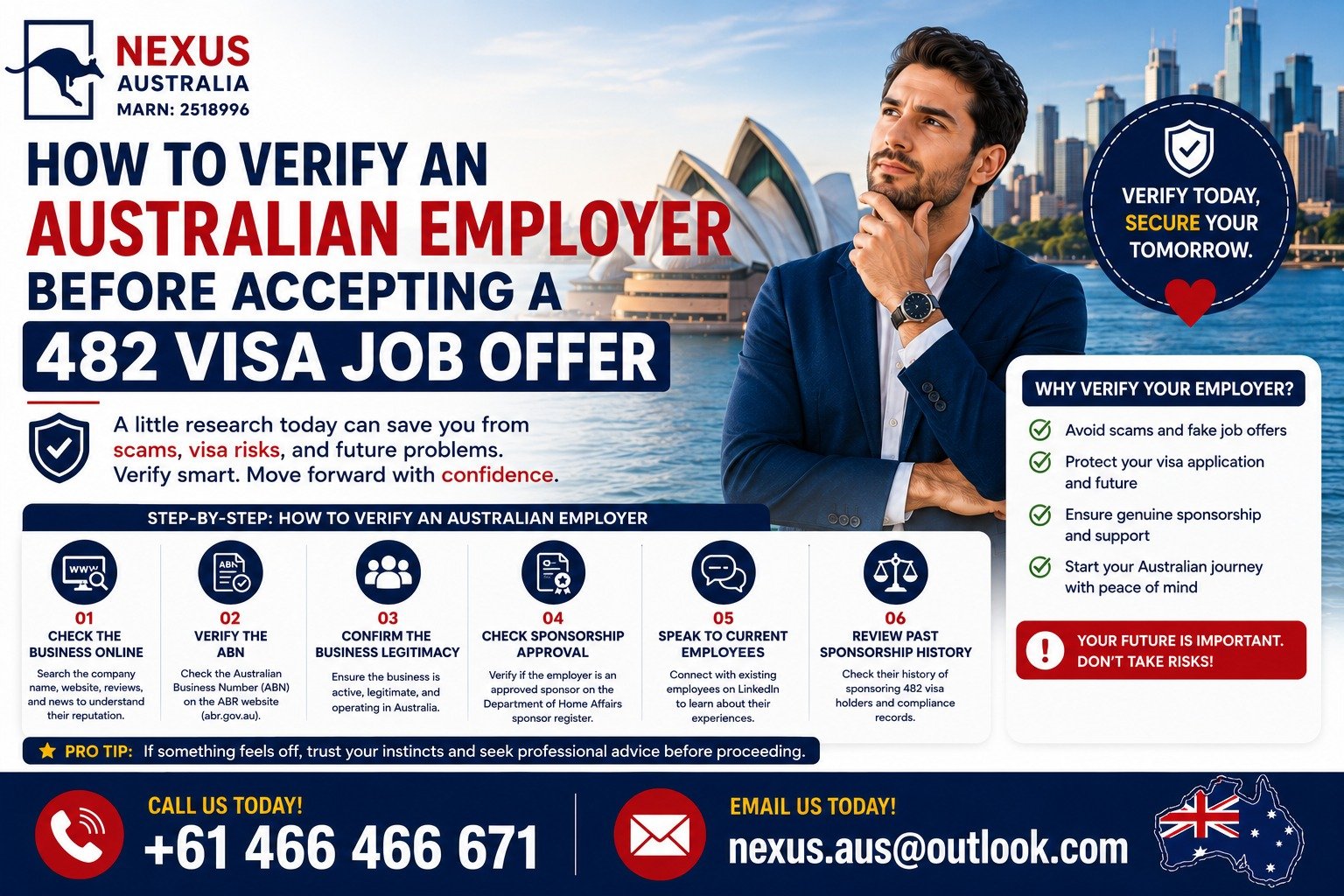 Read more about the article How to Verify an Australian Employer Before Accepting a 482 Visa Job Offer